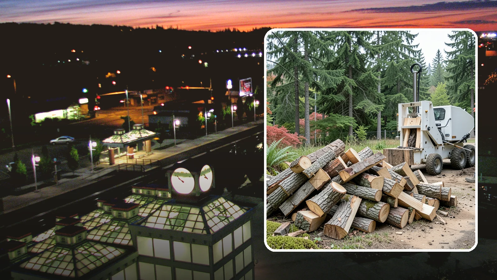 Portable Log Splitting in Auburn, King County, WA - We bring a portable splitter directly to your property to process logs wherever they landed.