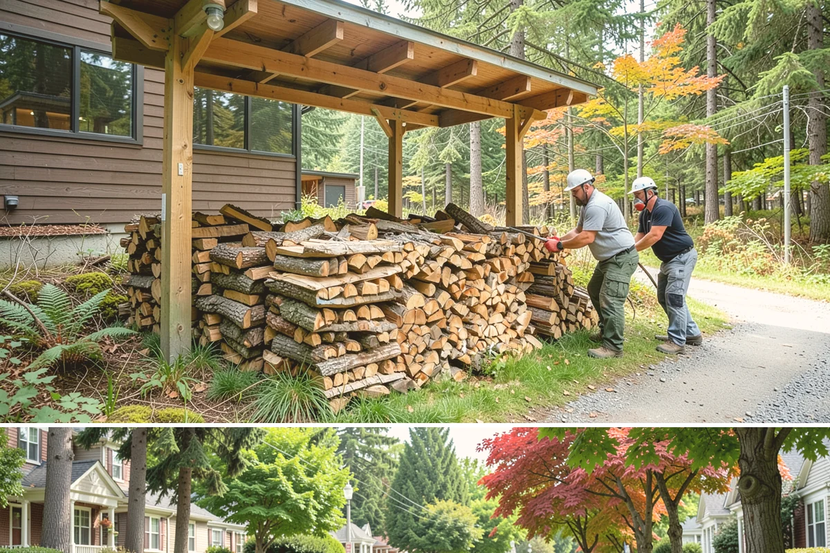 Portable Log Splitting in Beaux Arts Village, King County, WA - Frequently booked after fall and winter storms scatter downed wood, though it is available whenever logs need splitting.