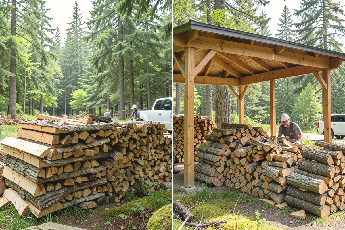 Portable Log Splitting in Black Diamond, King County, WA - Locate the logs and plan portable equipment access