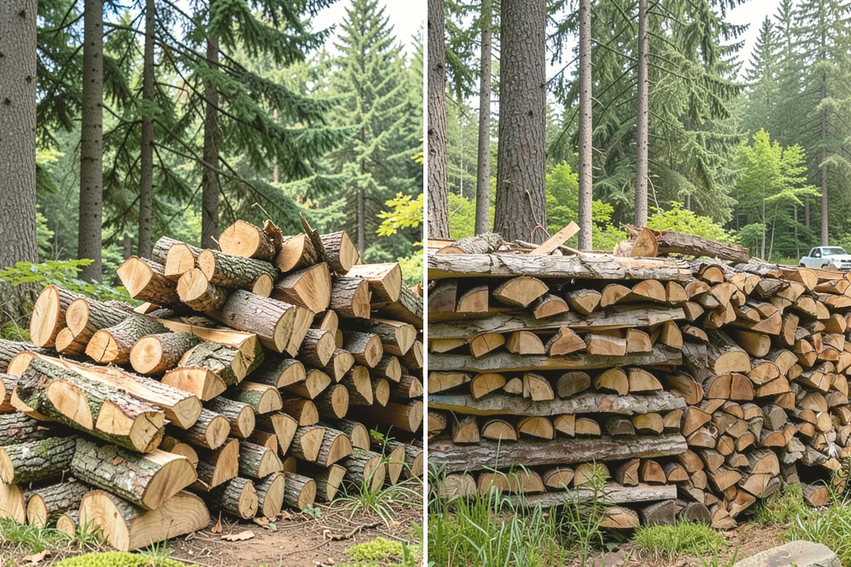 Portable Log Splitting in Burlington, Skagit County, WA - Locate the logs and plan portable equipment access