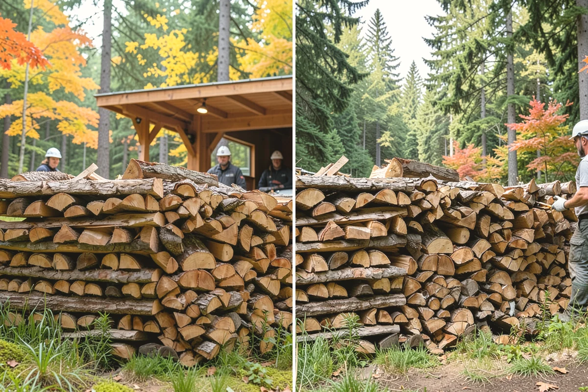 Portable Log Splitting in Carbonado, Pierce County, WA - Locate the logs and plan portable equipment access