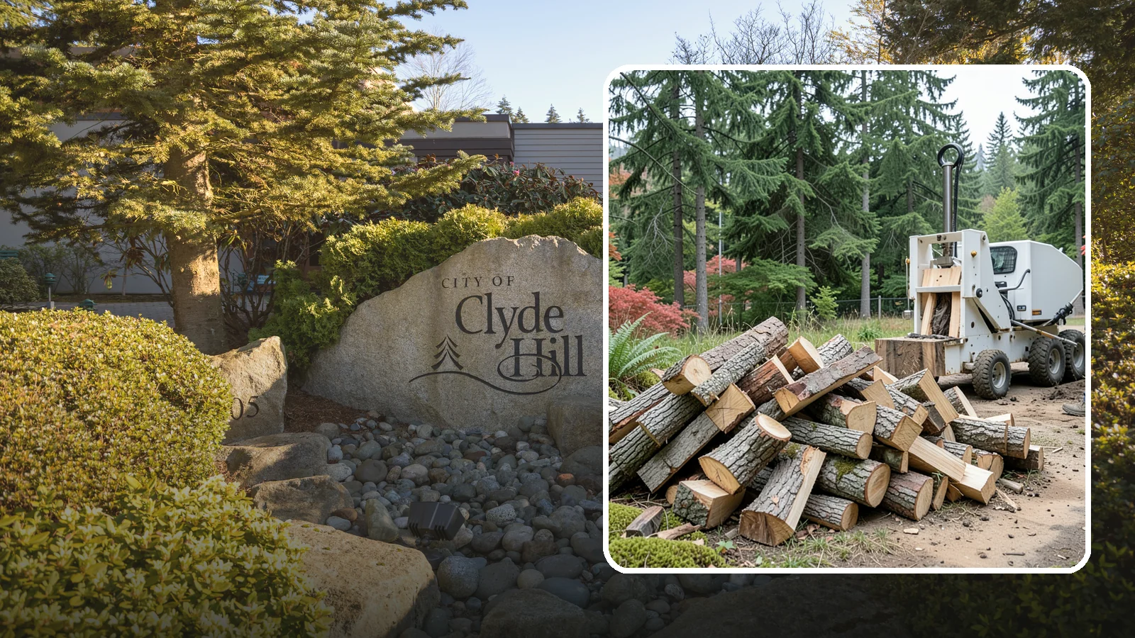 Portable Log Splitting in Clyde Hill, King County, WA - We bring a portable splitter directly to your property to process logs wherever they landed.