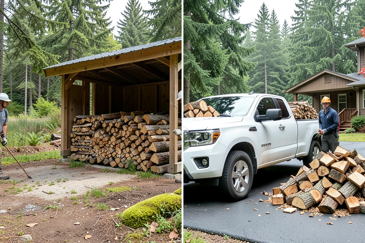 Portable Log Splitting in Clyde Hill, King County, WA - Locate the logs and plan portable equipment access