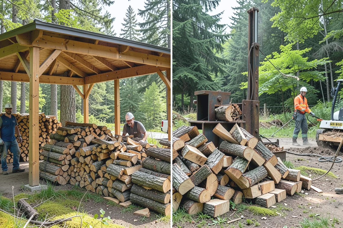 Portable Log Splitting in Darrington, WA - Locate the logs and plan portable equipment access