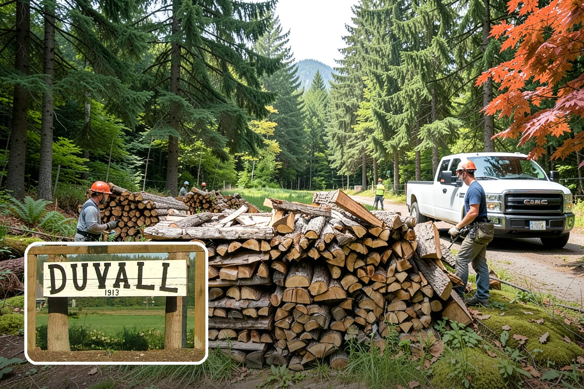 Portable Log Splitting in Duvall, King County, WA - Brings the splitter to the wood, not the other way around