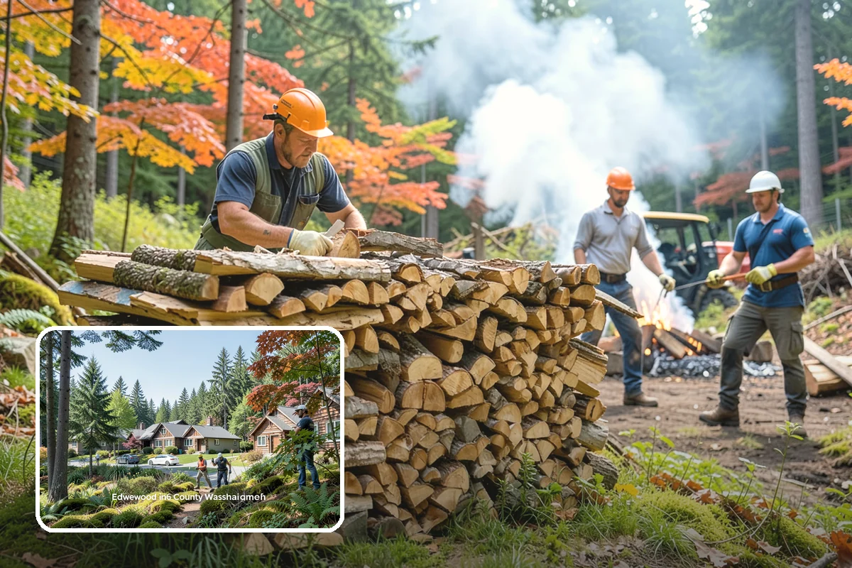 Portable Log Splitting in Edgewood, WA - Brings the splitter to the wood, not the other way around