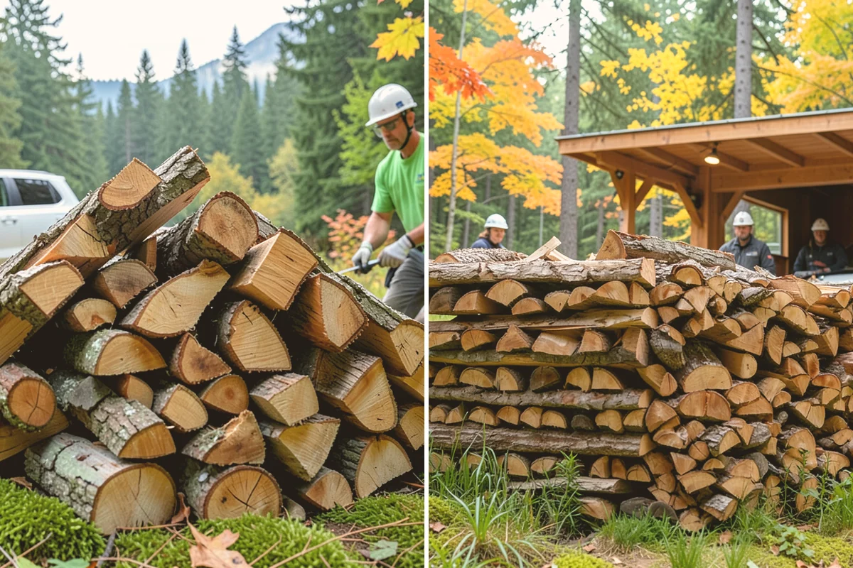 Portable Log Splitting in Edmonds, Snohomish County, WA - Locate the logs and plan portable equipment access