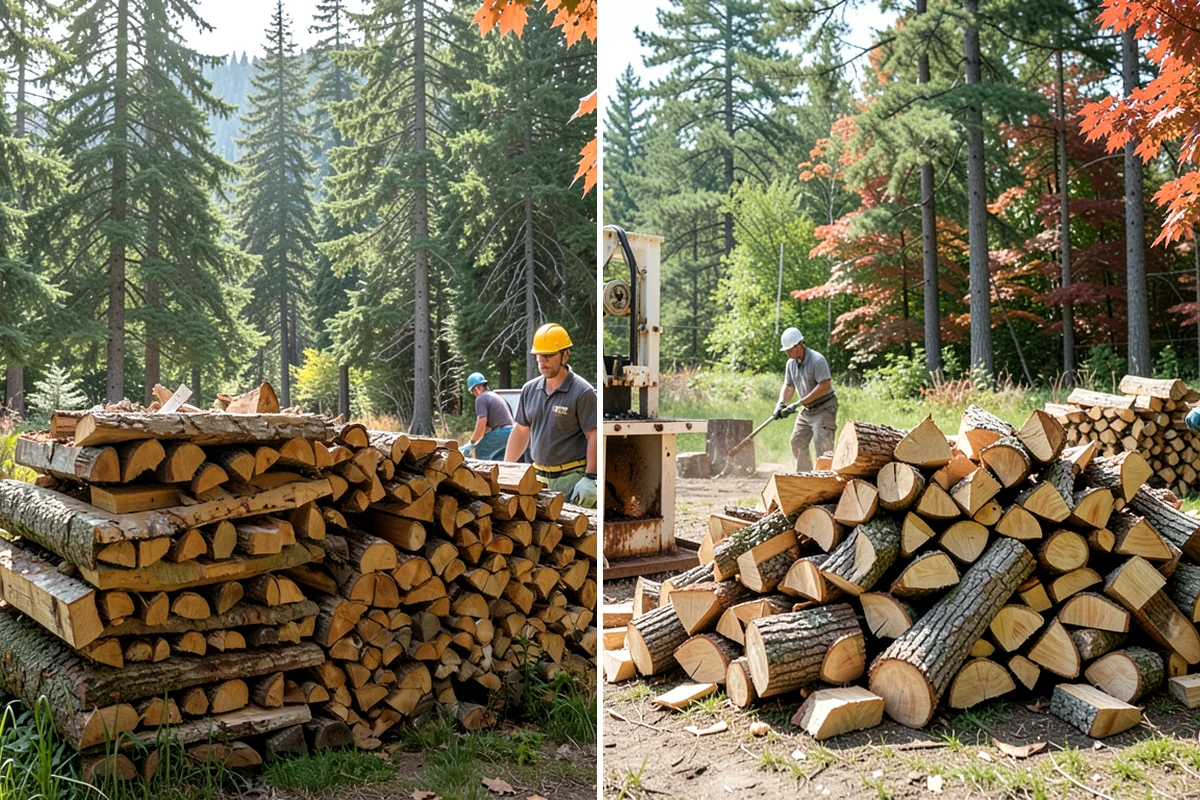 Portable Log Splitting in Enumclaw, King County, WA - Locate the logs and plan portable equipment access