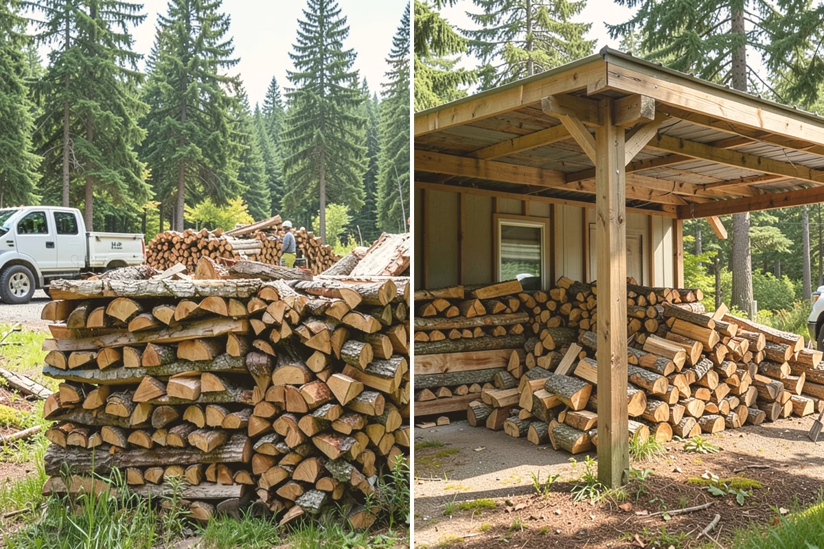 Portable Log Splitting in Fife, Pierce County, WA - Locate the logs and plan portable equipment access