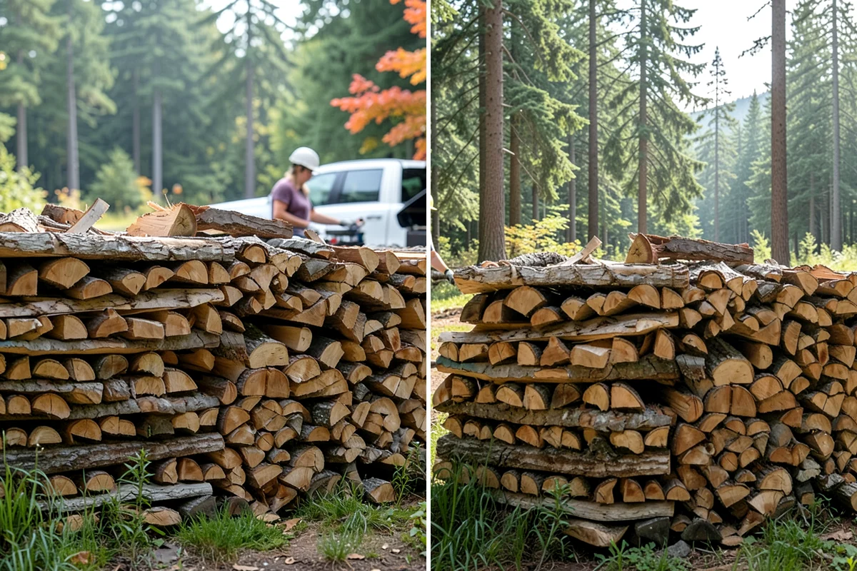 Portable Log Splitting in Fircrest, Pierce County, WA - Locate the logs and plan portable equipment access
