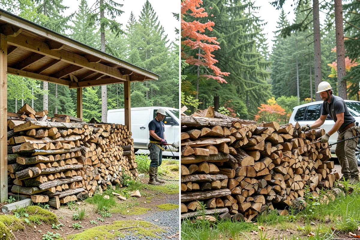 Portable Log Splitting in Hunts Point, King County, WA - Locate the logs and plan portable equipment access