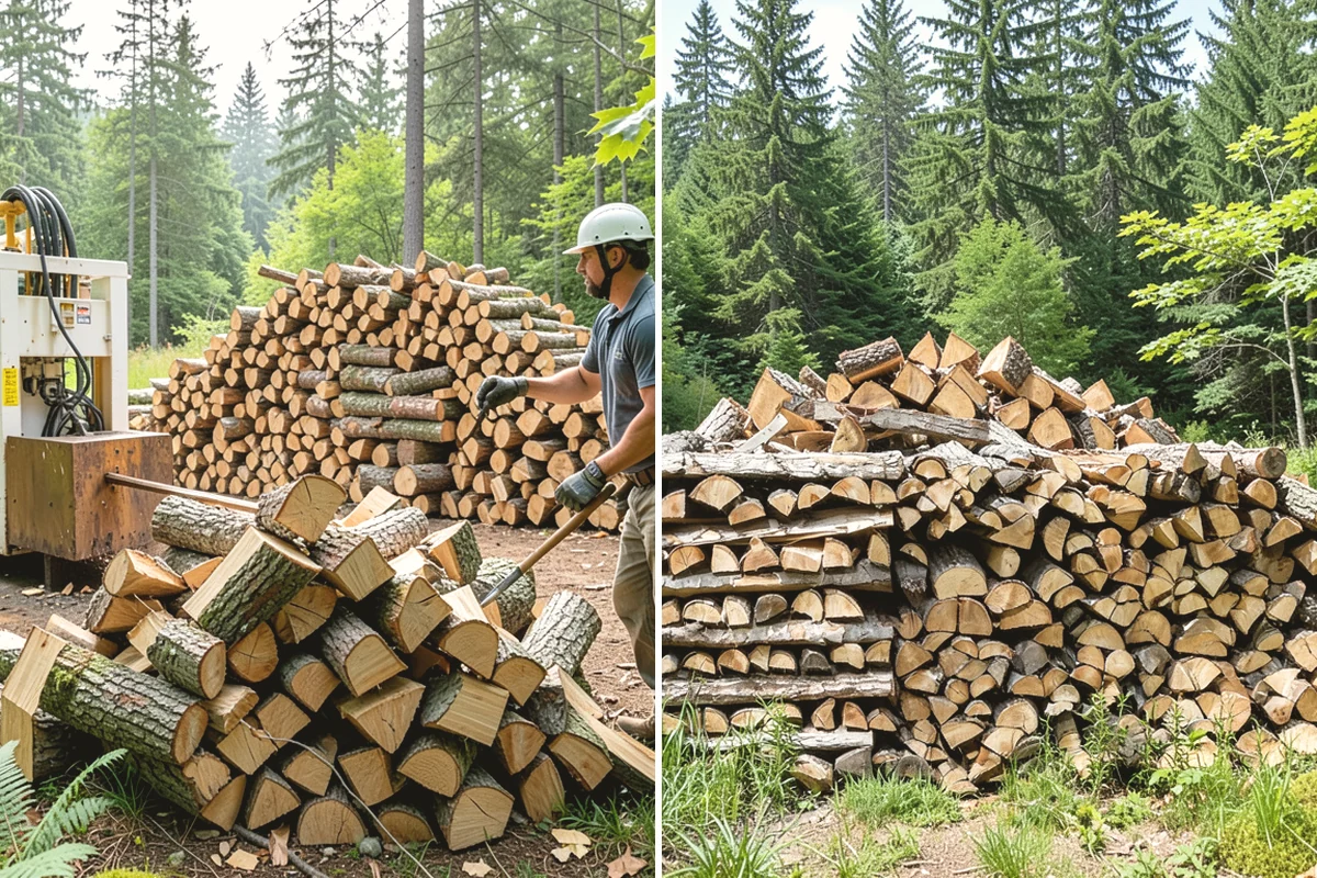 Portable Log Splitting in Issaquah, King County, WA - Locate the logs and plan portable equipment access