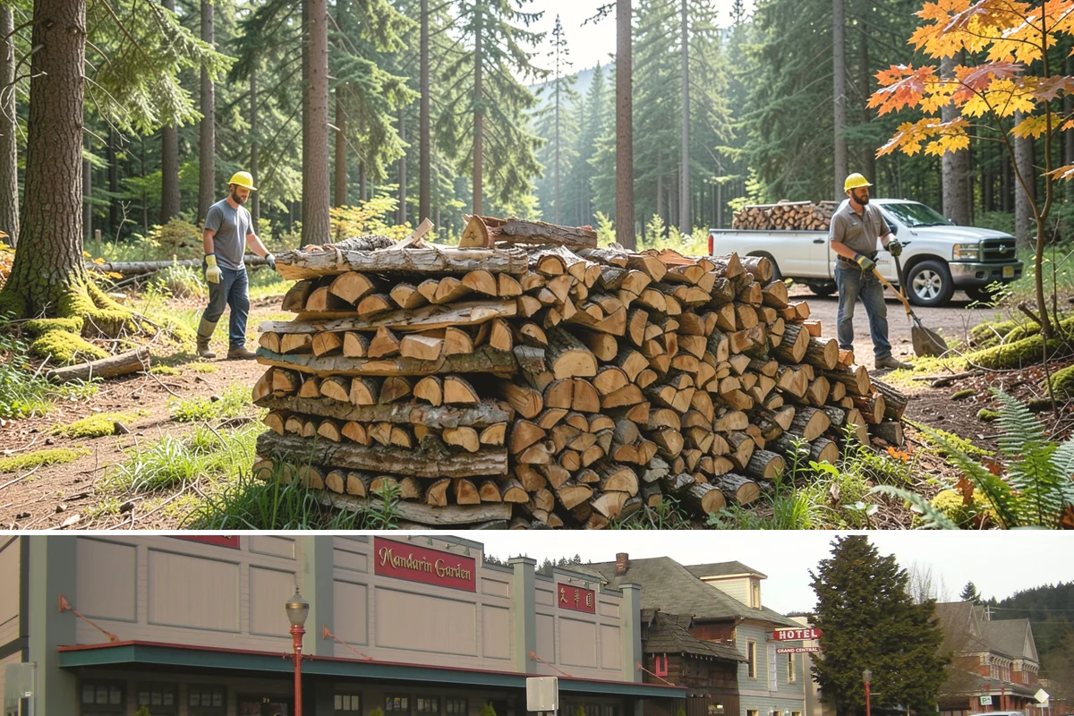 Portable Log Splitting in Issaquah, King County, WA - Frequently booked after fall and winter storms scatter downed wood, though it is available whenever logs need splitting.
