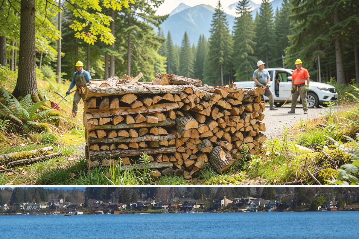 Portable Log Splitting in Lake Stevens, Snohomish County, WA - Frequently booked after fall and winter storms scatter downed wood, though it is available whenever logs need splitting.