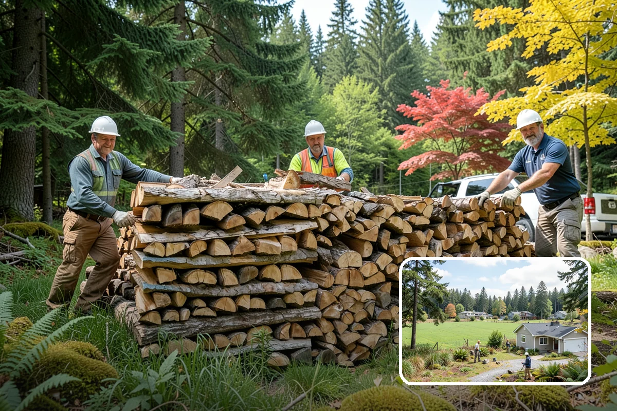 Portable Log Splitting in Lyman, WA - Brings the splitter to the wood, not the other way around