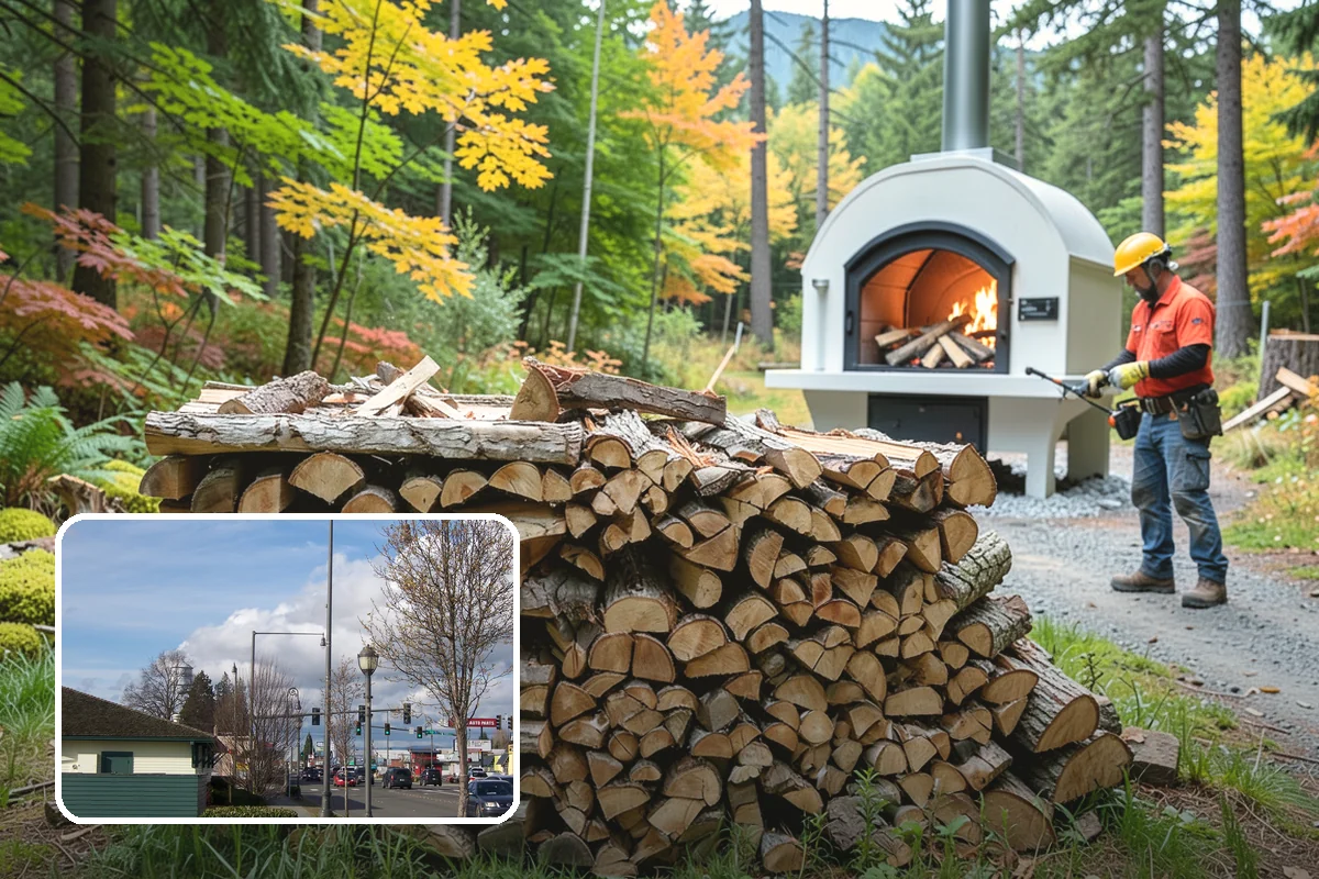 Portable Log Splitting in Marysville, Snohomish County, WA - Brings the splitter to the wood, not the other way around