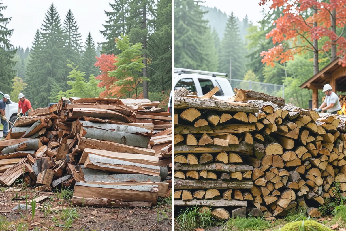 Portable Log Splitting in Marysville, Snohomish County, WA - Locate the logs and plan portable equipment access
