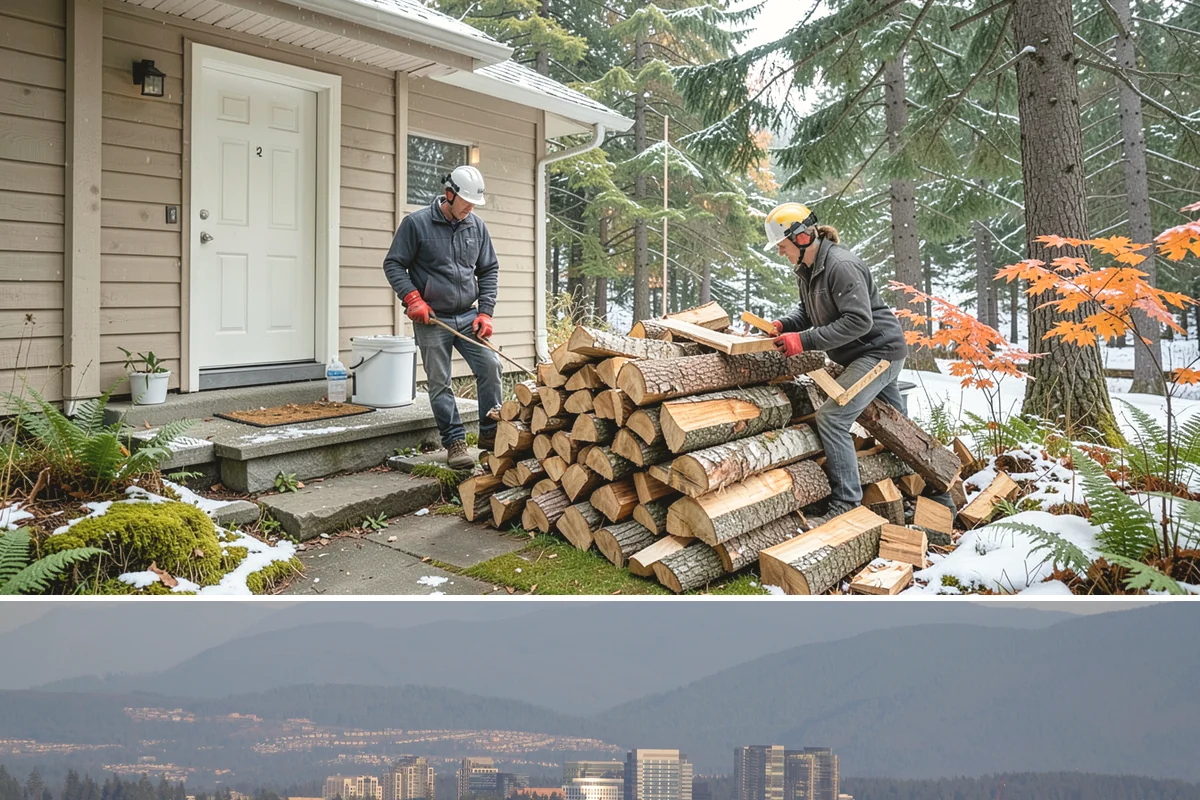 Portable Log Splitting in Medina, King County, WA - Frequently booked after fall and winter storms scatter downed wood, though it is available whenever logs need splitting.
