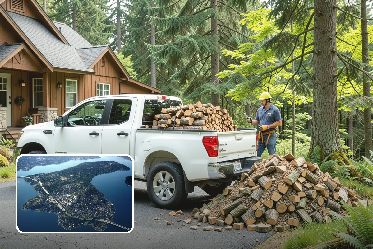 Portable Log Splitting in Mercer Island, King County, WA - Brings the splitter to the wood, not the other way around
