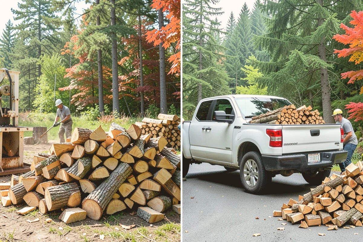 Portable Log Splitting in Mount Vernon, WA - Locate the logs and plan portable equipment access