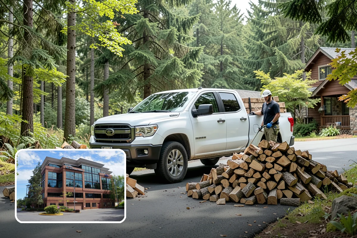 Portable Log Splitting in Mountlake Terrace, Snohomish County, WA - Brings the splitter to the wood, not the other way around