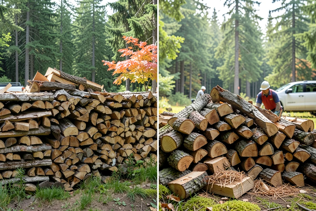 Portable Log Splitting in Pacific, King County, WA - Locate the logs and plan portable equipment access