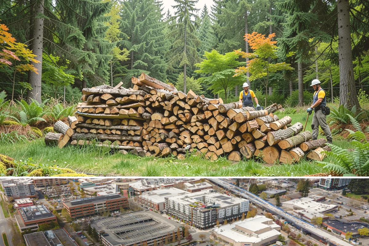 Portable Log Splitting in Redmond, King County, WA - Frequently booked after fall and winter storms scatter downed wood, though it is available whenever logs need splitting.