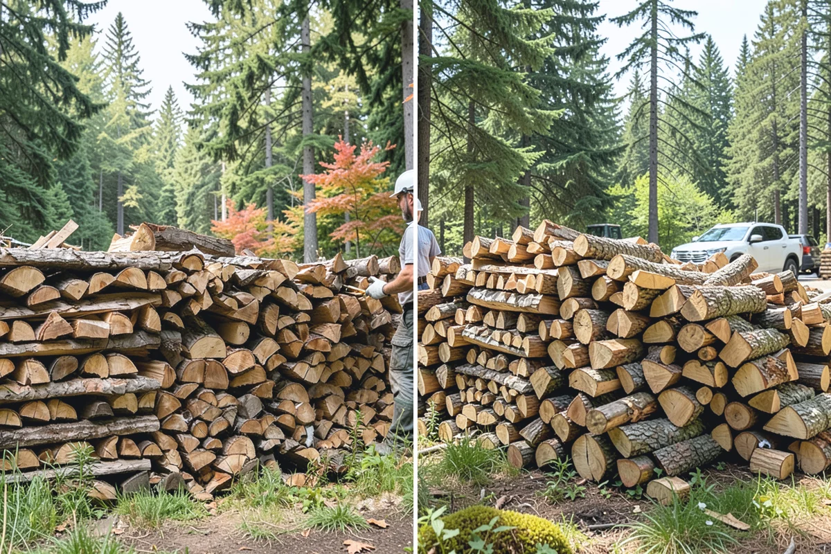 Portable Log Splitting in Renton, King County, WA - Locate the logs and plan portable equipment access