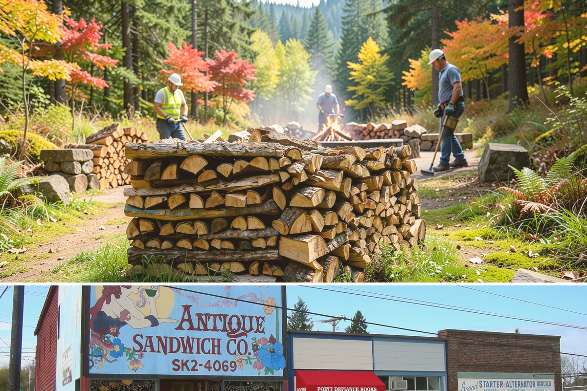 Portable Log Splitting in Ruston, Pierce County, WA - Frequently booked after fall and winter storms scatter downed wood, though it is available whenever logs need splitting.
