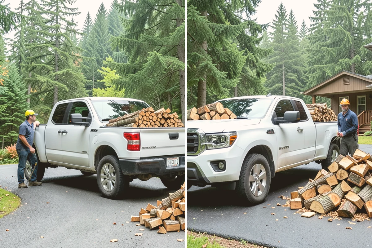 Portable Log Splitting in Sammamish, King County, WA - Locate the logs and plan portable equipment access