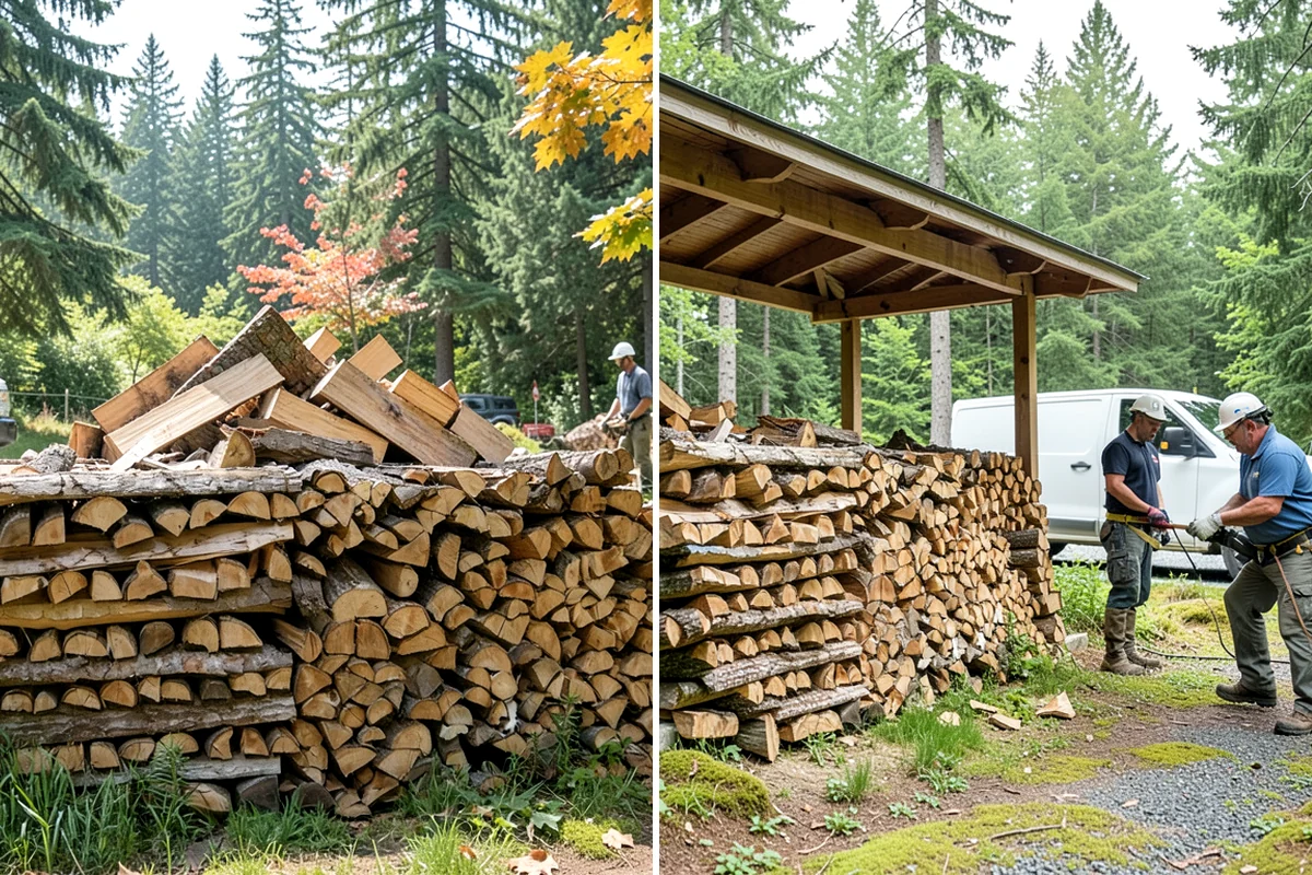 Portable Log Splitting in SeaTac, WA - Locate the logs and plan portable equipment access