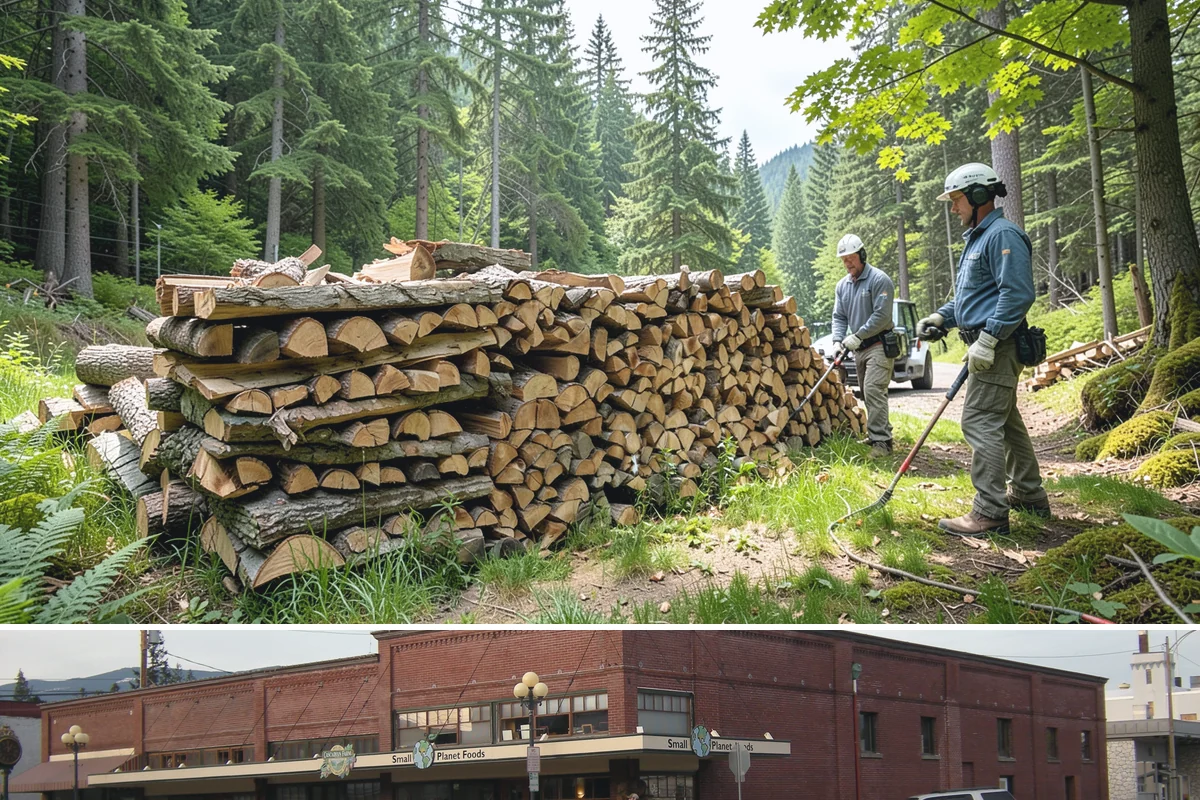 Portable Log Splitting in Sedro-Woolley, Skagit County, WA - Frequently booked after fall and winter storms scatter downed wood, though it is available whenever logs need splitting.