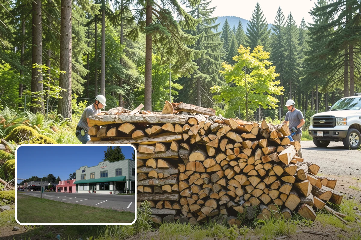 Portable Log Splitting in Snoqualmie, King County, WA - Brings the splitter to the wood, not the other way around