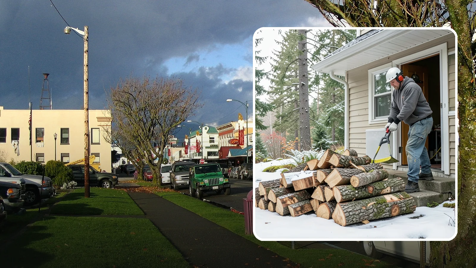 Power Outage Firewood in Arlington, Snohomish County, WA - When the power goes out, we deliver dry, ready-to-burn wood so you can heat your home without the grid.