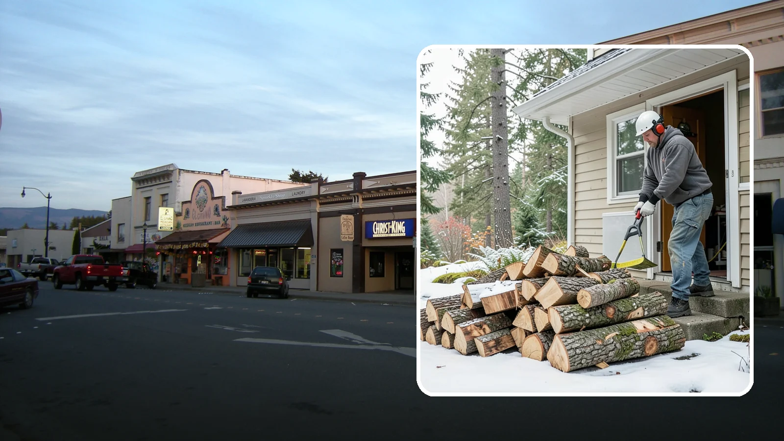 Power Outage Firewood in Burlington, Skagit County, WA - When the power goes out, we deliver dry, ready-to-burn wood so you can heat your home without the grid.