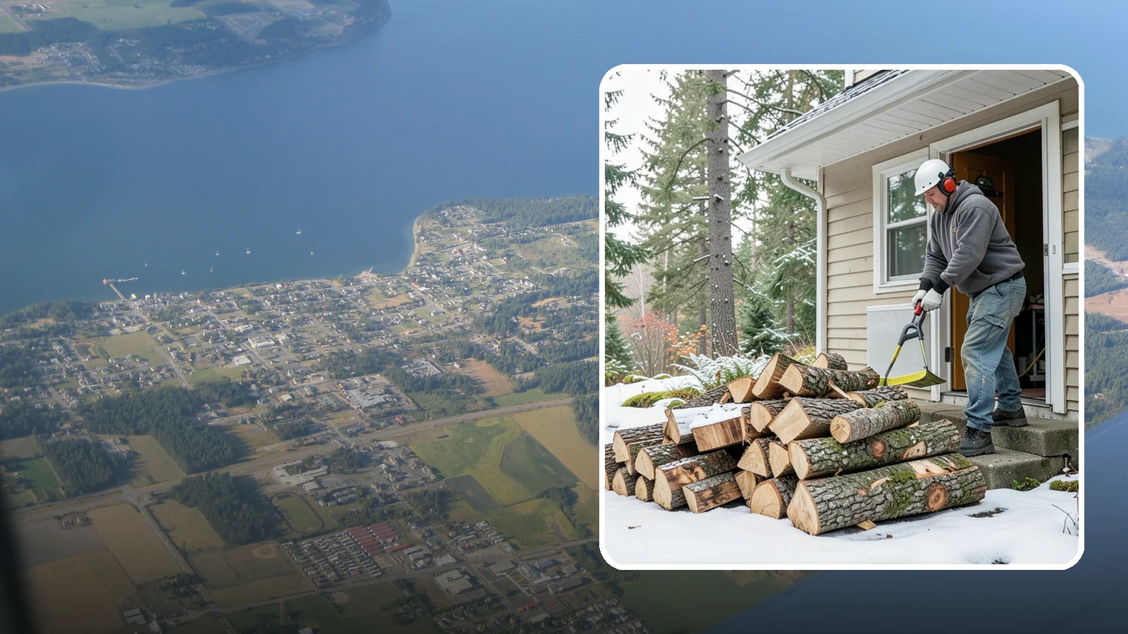Power Outage Firewood in Coupeville, Island County, WA - When the power goes out, we deliver dry, ready-to-burn wood so you can heat your home without the grid.