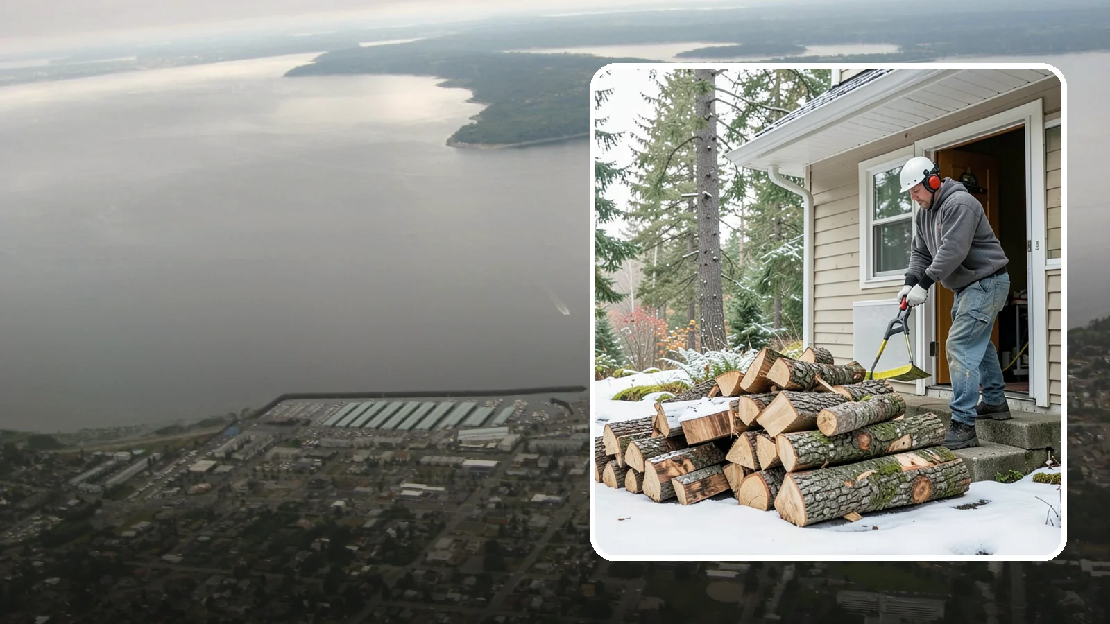 Power Outage Firewood in Des Moines, King County, WA - When the power goes out, we deliver dry, ready-to-burn wood so you can heat your home without the grid.
