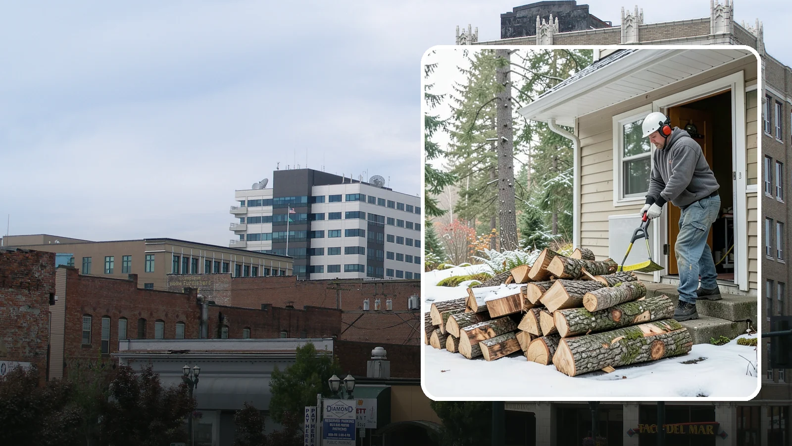 Power Outage Firewood in Everett, Snohomish County, WA - When the power goes out, we deliver dry, ready-to-burn wood so you can heat your home without the grid.