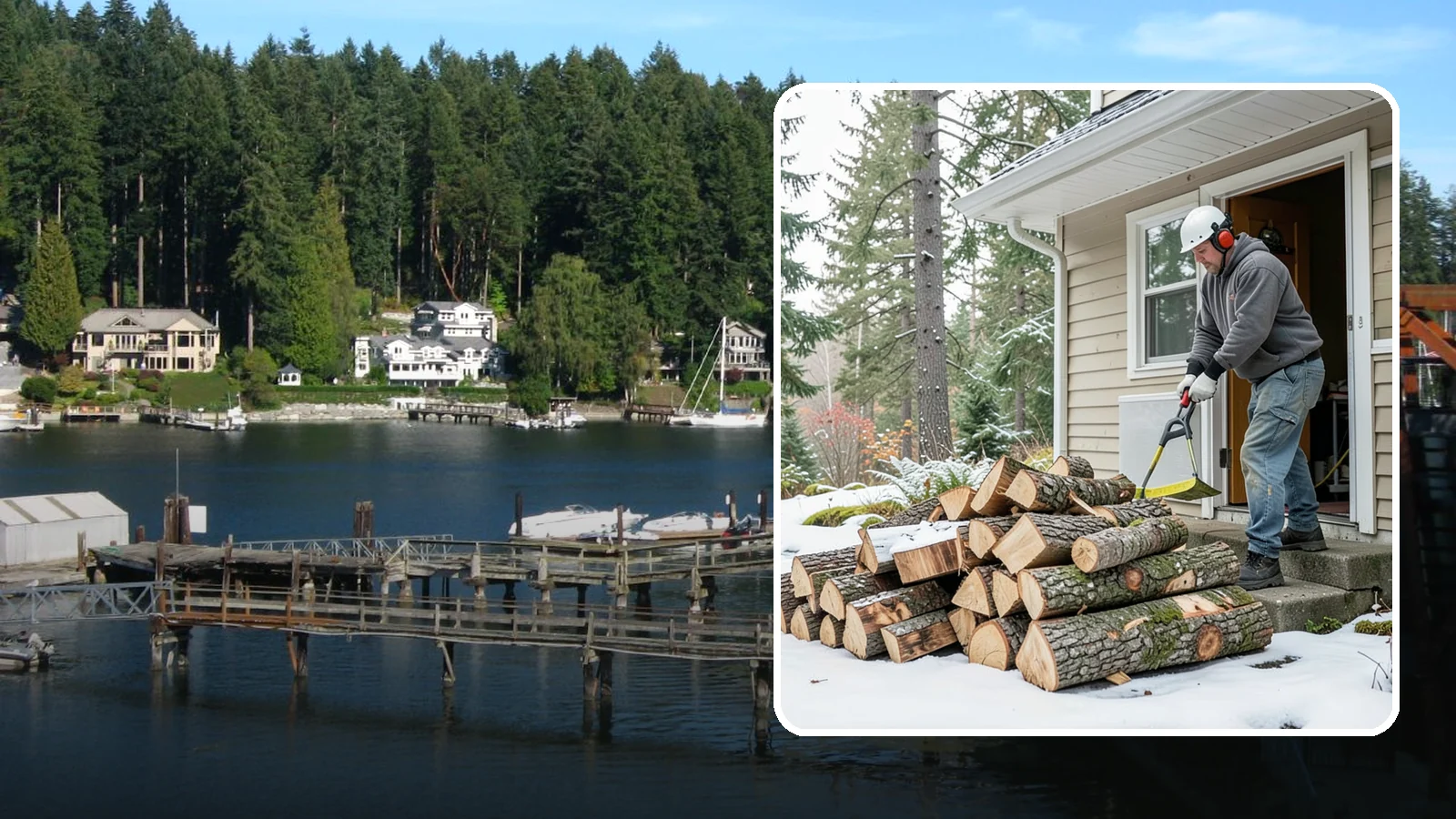 Power Outage Firewood in Gig Harbor, Pierce County, WA - When the power goes out, we deliver dry, ready-to-burn wood so you can heat your home without the grid.