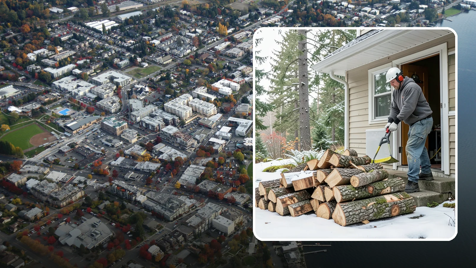 Power Outage Firewood in Kirkland, King County, WA - When the power goes out, we deliver dry, ready-to-burn wood so you can heat your home without the grid.