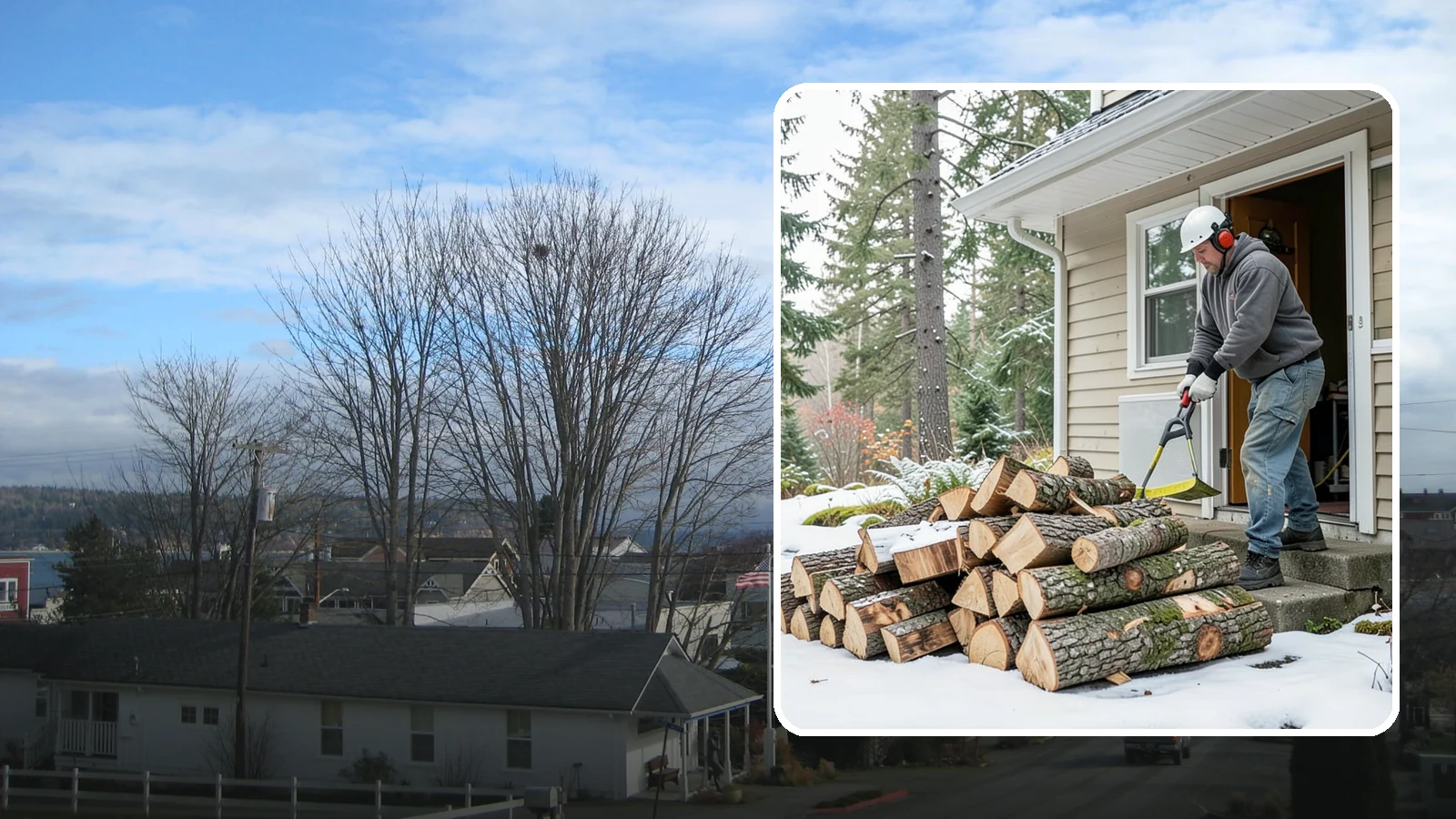 Power Outage Firewood in Langley, Island County, WA - When the power goes out, we deliver dry, ready-to-burn wood so you can heat your home without the grid.
