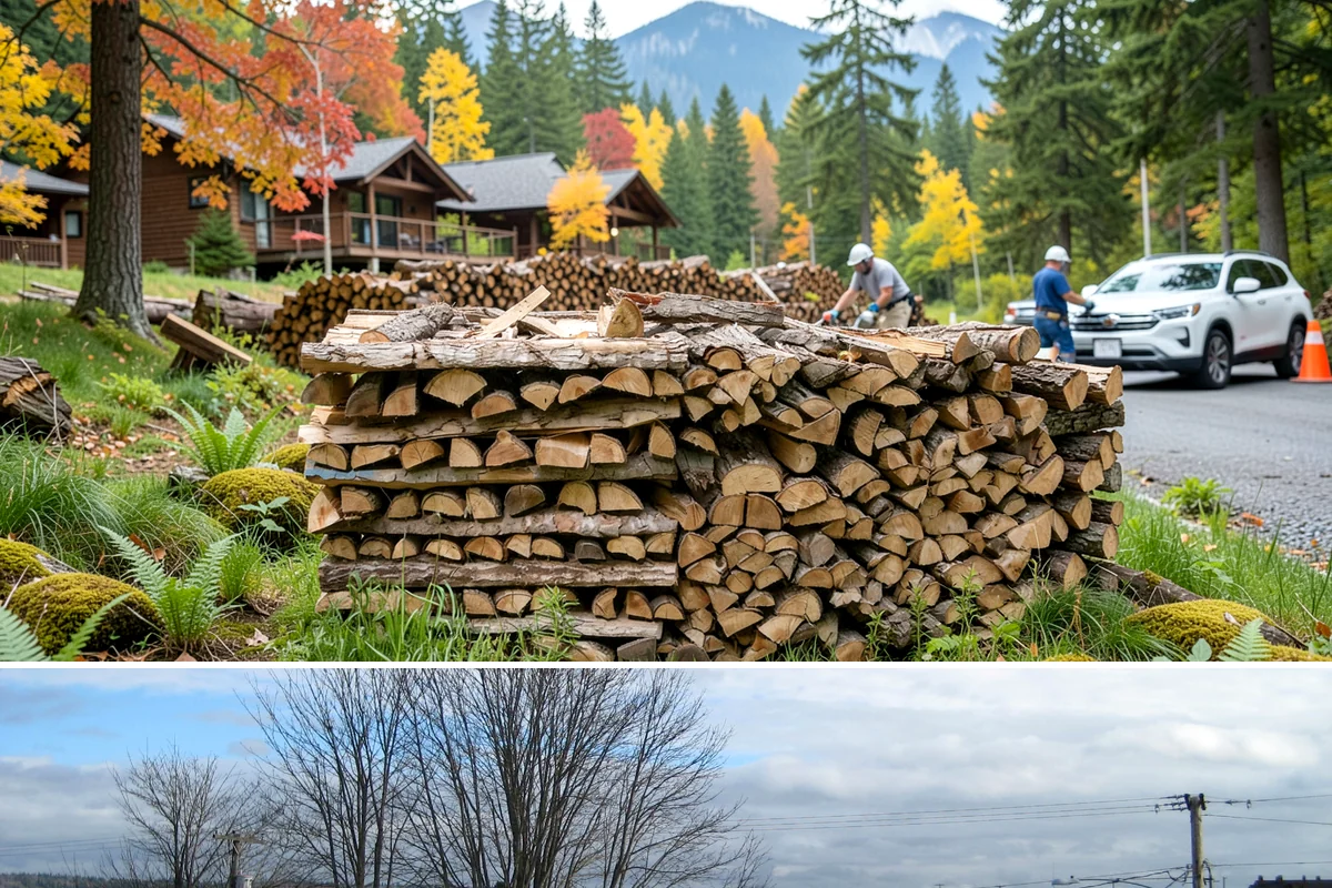 Power Outage Firewood in Langley, Island County, WA - Outages cluster in the stormy fall and winter months, so keeping our number handy and calling early makes all the difference.