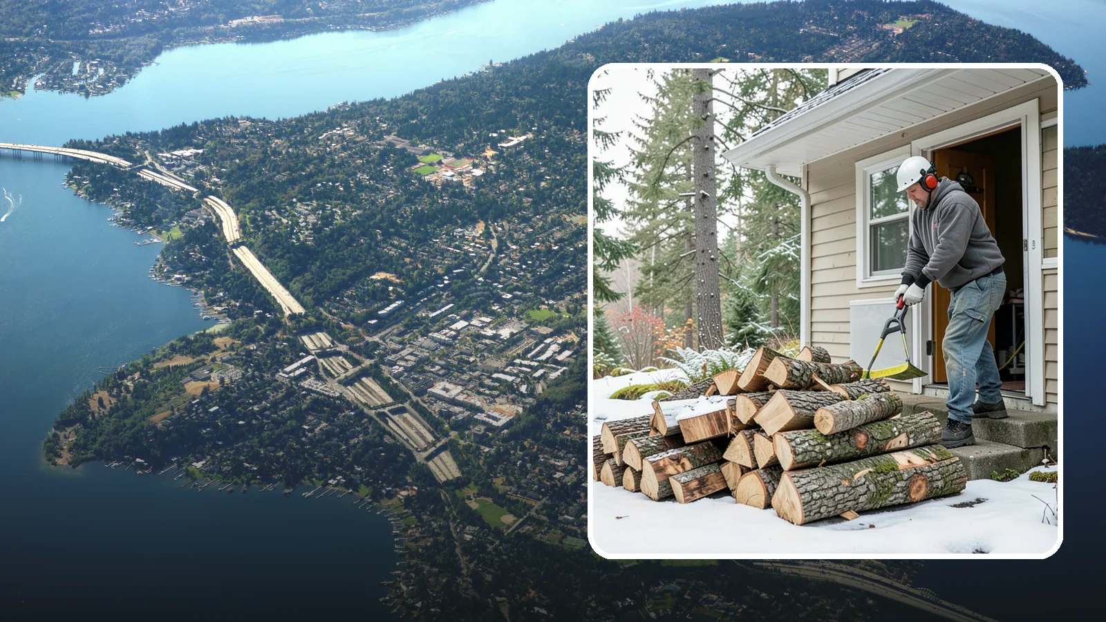 Power Outage Firewood in Mercer Island, King County, WA - When the power goes out, we deliver dry, ready-to-burn wood so you can heat your home without the grid.