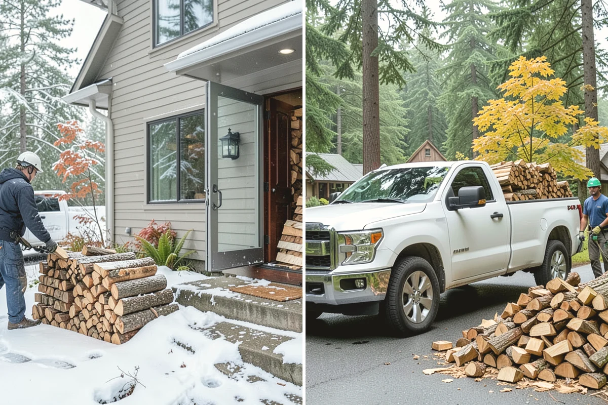 Power Outage Firewood in Monroe, Snohomish County, WA - Confirm your location and how much wood you need