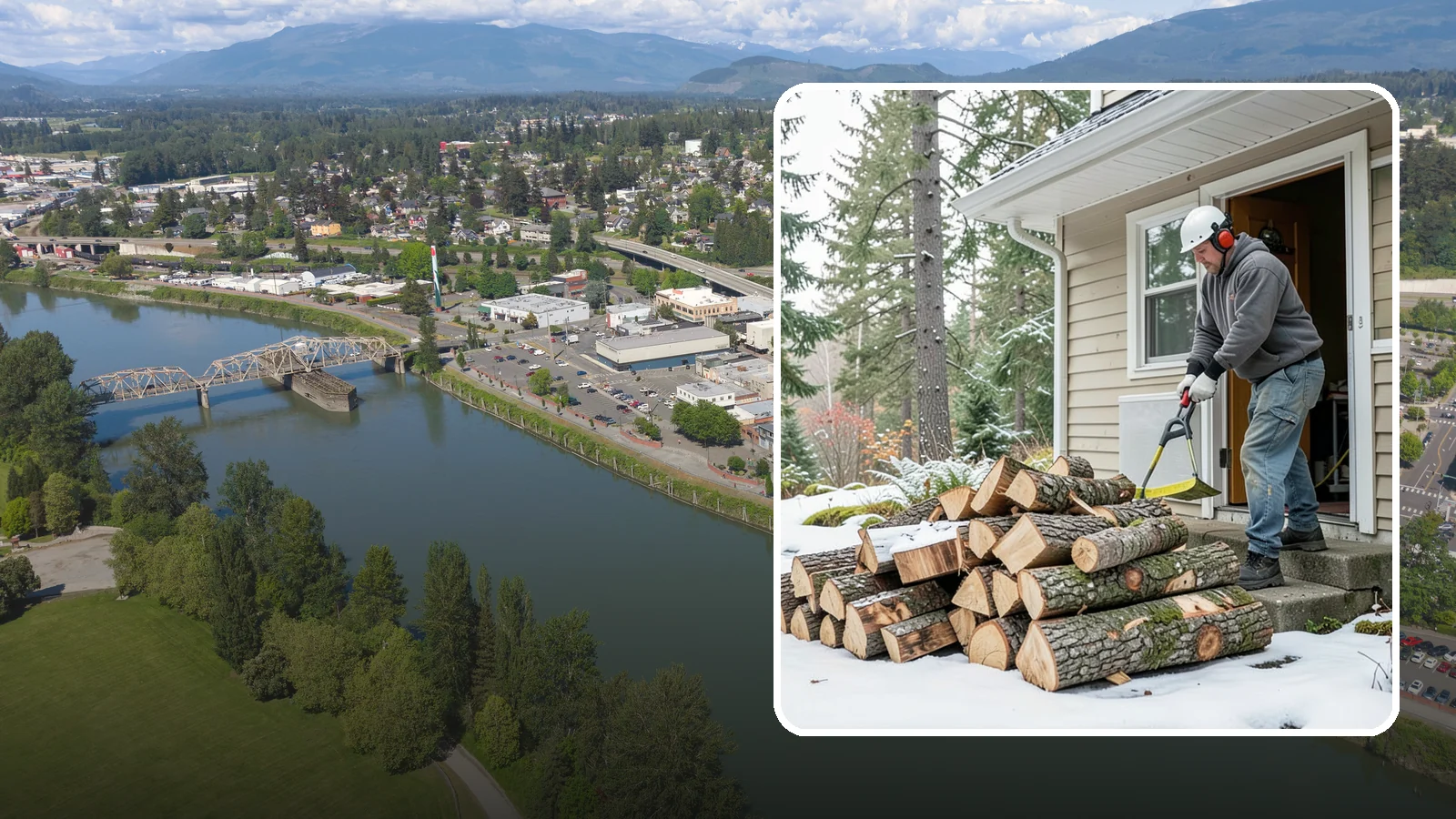 Power Outage Firewood in Mount Vernon, Skagit County, WA - When the power goes out, we deliver dry, ready-to-burn wood so you can heat your home without the grid.