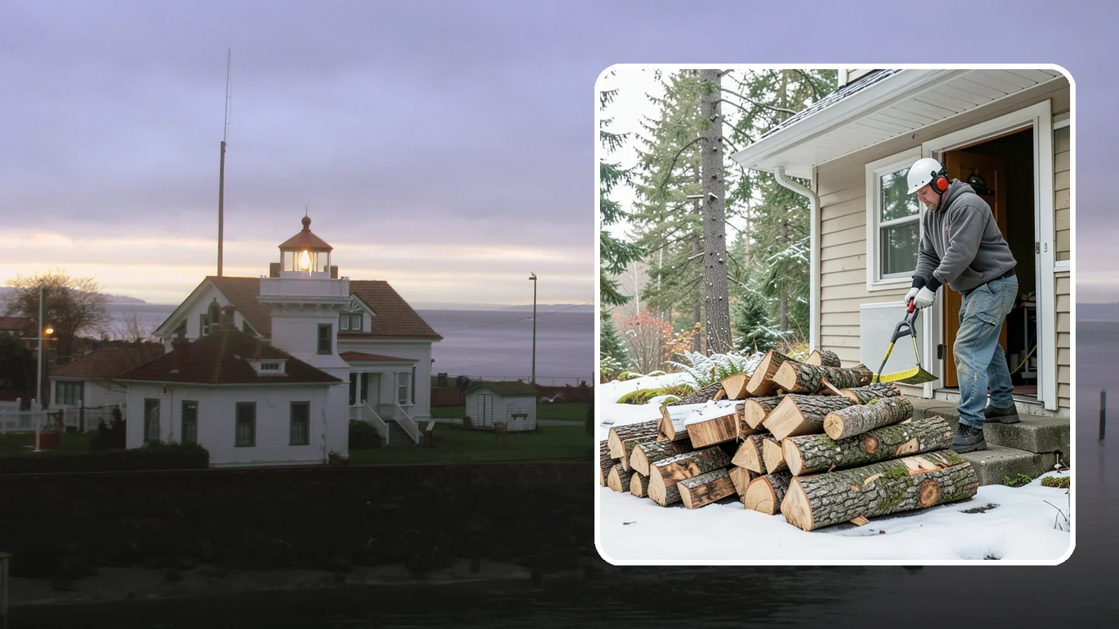 Power Outage Firewood in Mukilteo, Snohomish County, WA - When the power goes out, we deliver dry, ready-to-burn wood so you can heat your home without the grid.