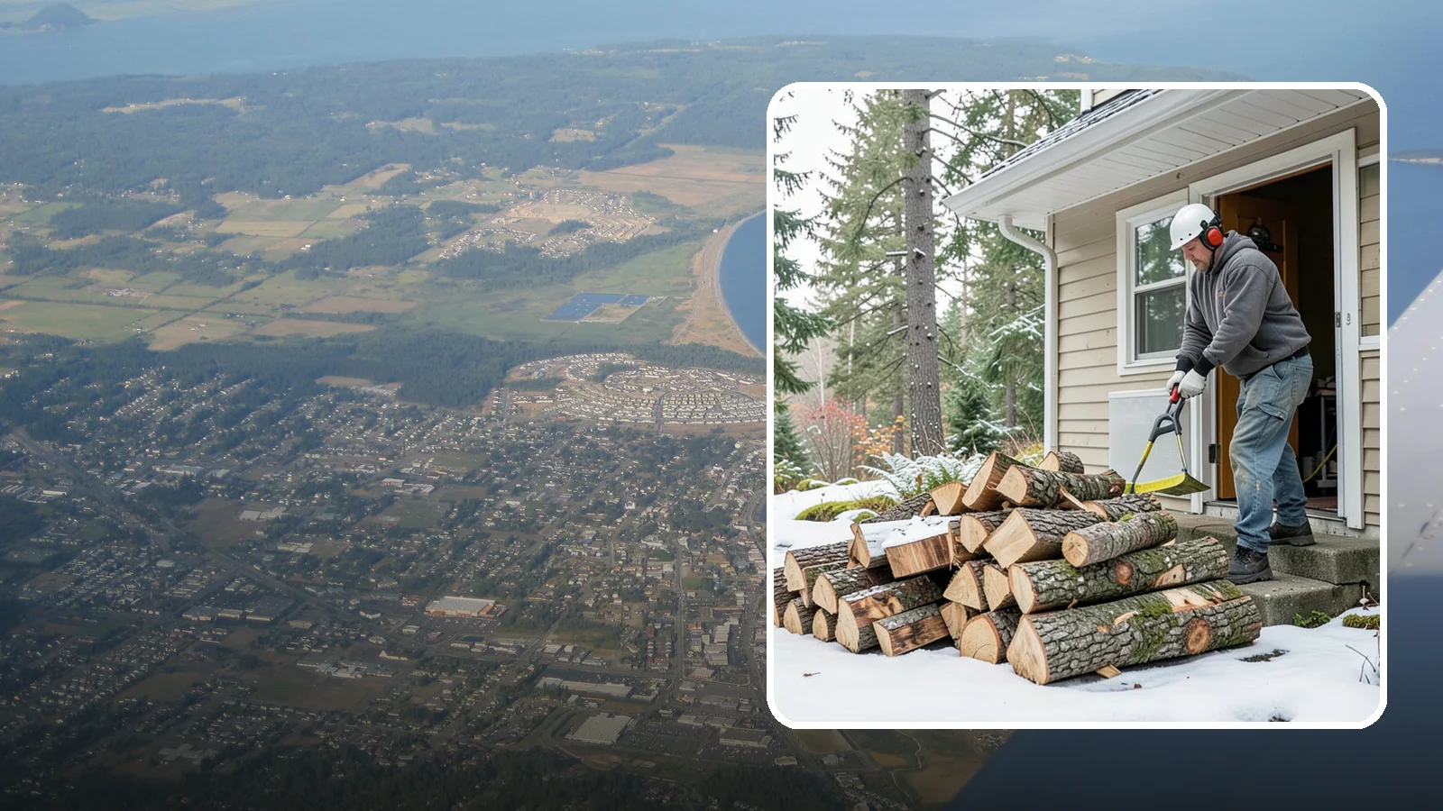 Power Outage Firewood in Oak Harbor, Island County, WA - When the power goes out, we deliver dry, ready-to-burn wood so you can heat your home without the grid.