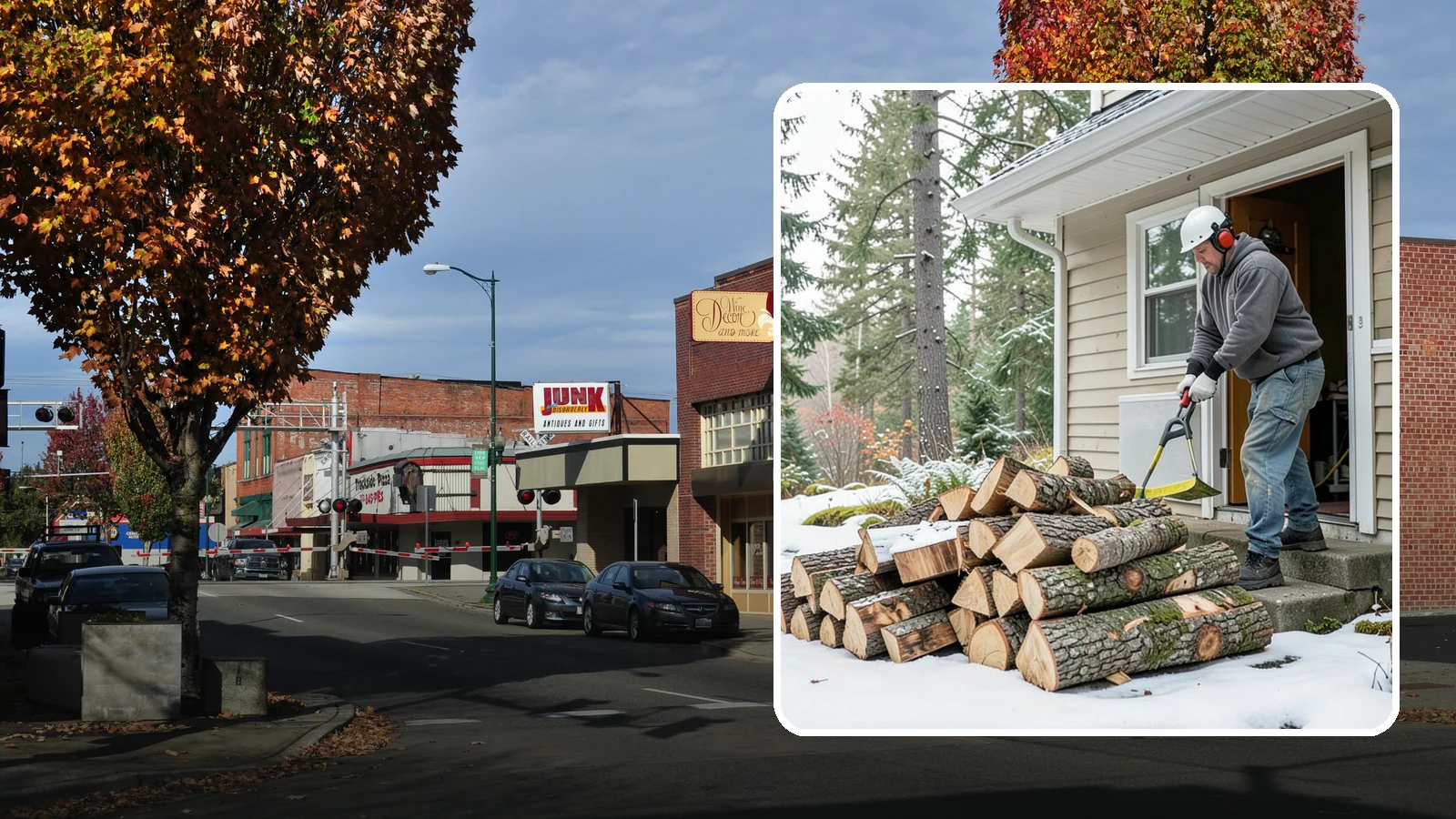 Power Outage Firewood in Puyallup, Pierce County, WA - When the power goes out, we deliver dry, ready-to-burn wood so you can heat your home without the grid.