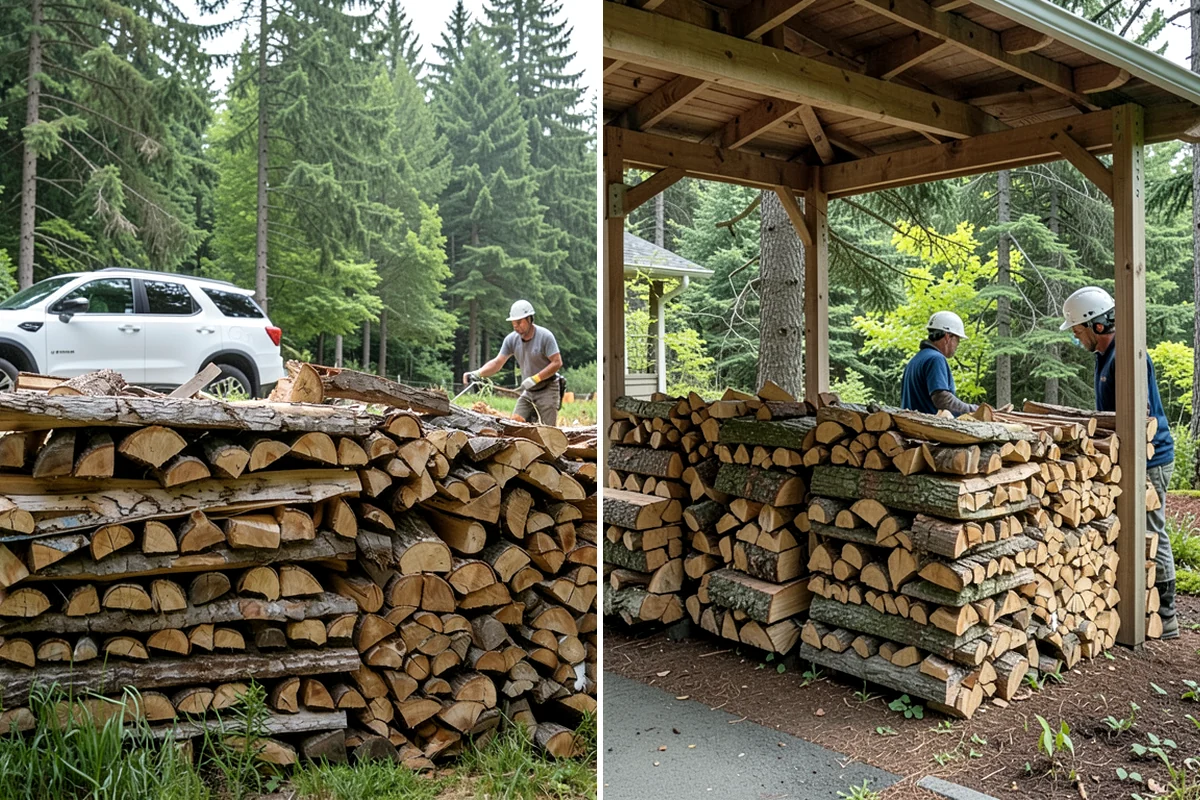 Power Outage Firewood in Sedro-Woolley, Skagit County, WA - Confirm your location and how much wood you need
