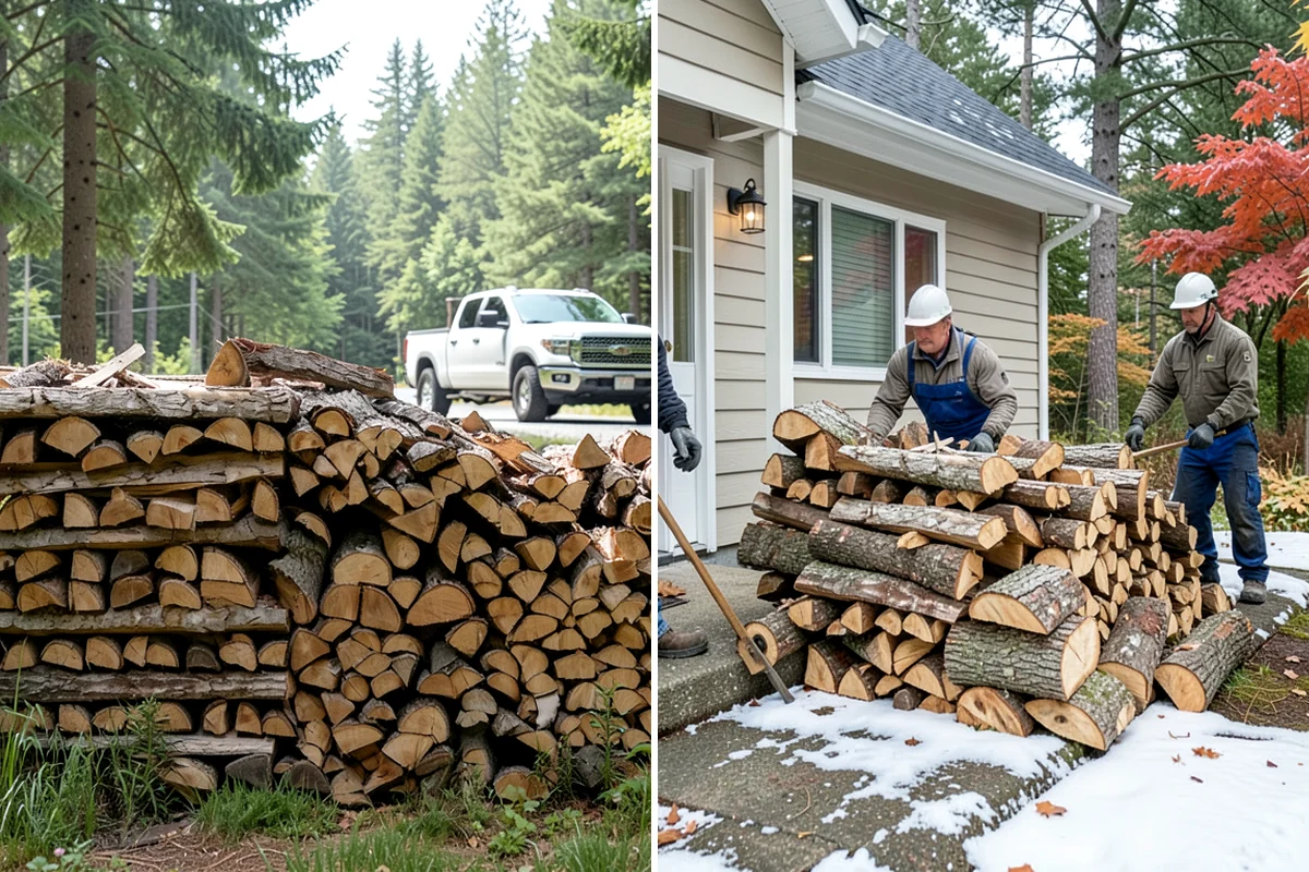 Power Outage Firewood in Snoqualmie, King County, WA - Confirm your location and how much wood you need
